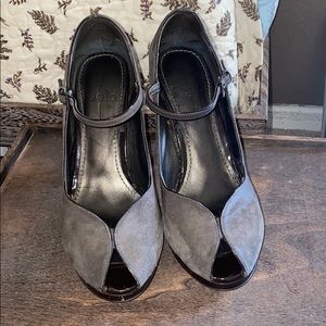 Paolo Grey suede heel